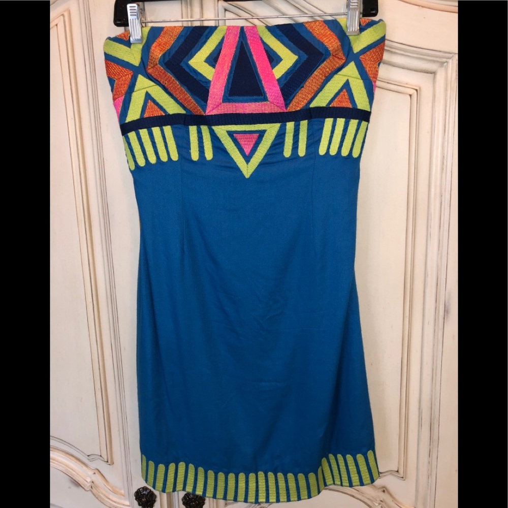 Mara Hoffman strapless dress size 6 WORN ONCE